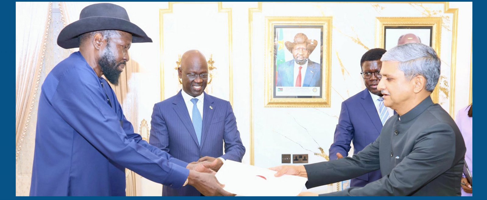 Ambassador Anil Nautiyal presented his credentials to H.E. President of the Republic of South Sudan on 14.05.2025.
