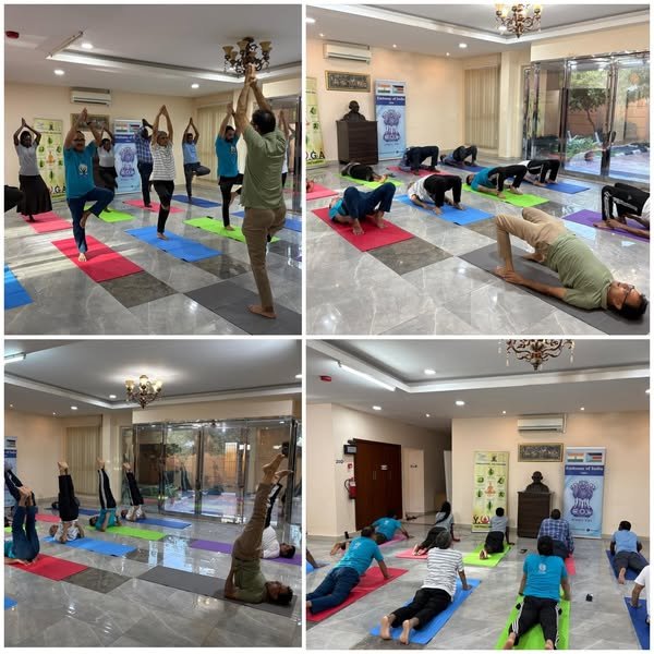 On the occasion of Ayurveda Day, the Embassy of India in Juba organized an awareness meet and an in-house Yoga session for its team