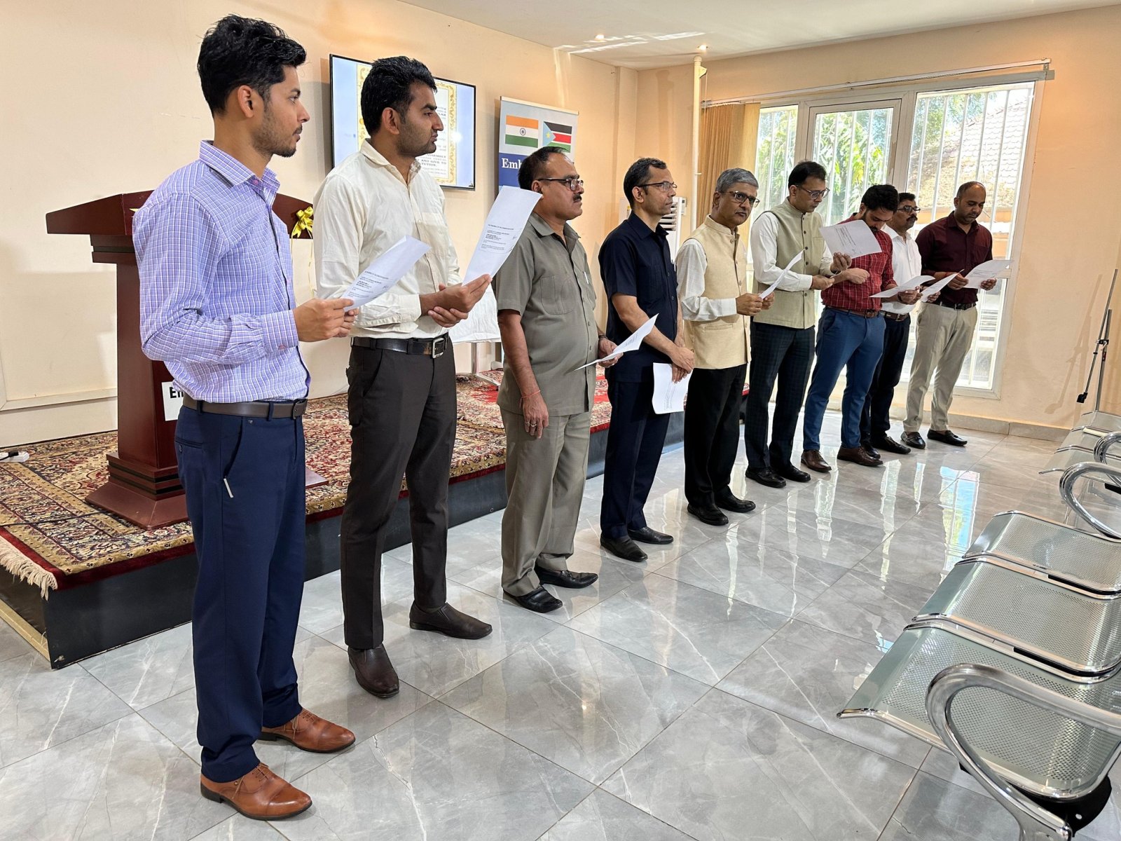 Ambassador was joined by all Embassy officials and several esteemed South Sudanese friends on 26.11.2025 to mark the anniversary of the adoption of the Indian Constitution on November 26, 1949