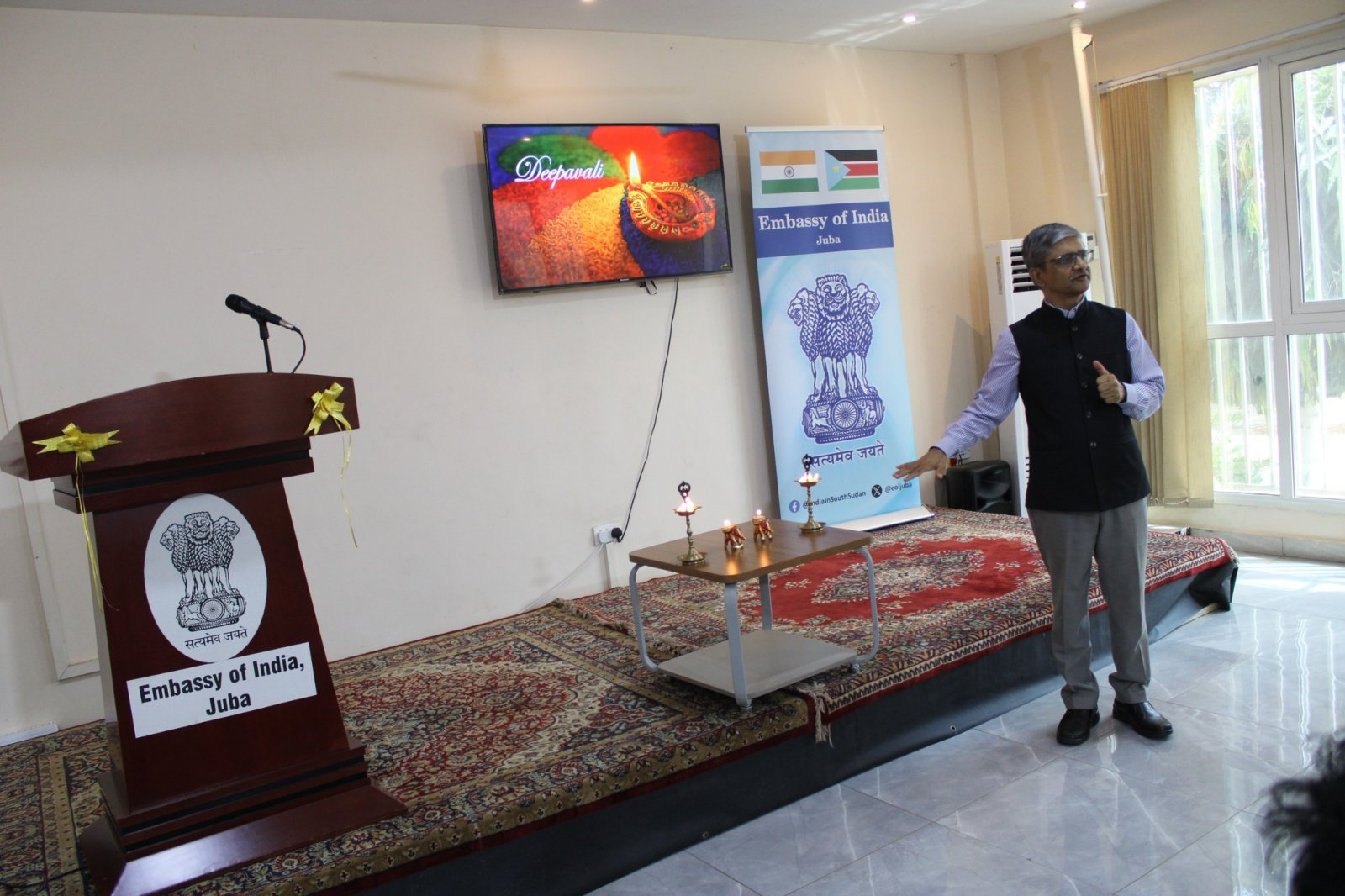 The Embassy of India in Juba proudly celebrated the inscription of Deepavali on UNESCO\'s Representative List of Intangible Cultural Heritage of Humanity, on 10.12.2025
