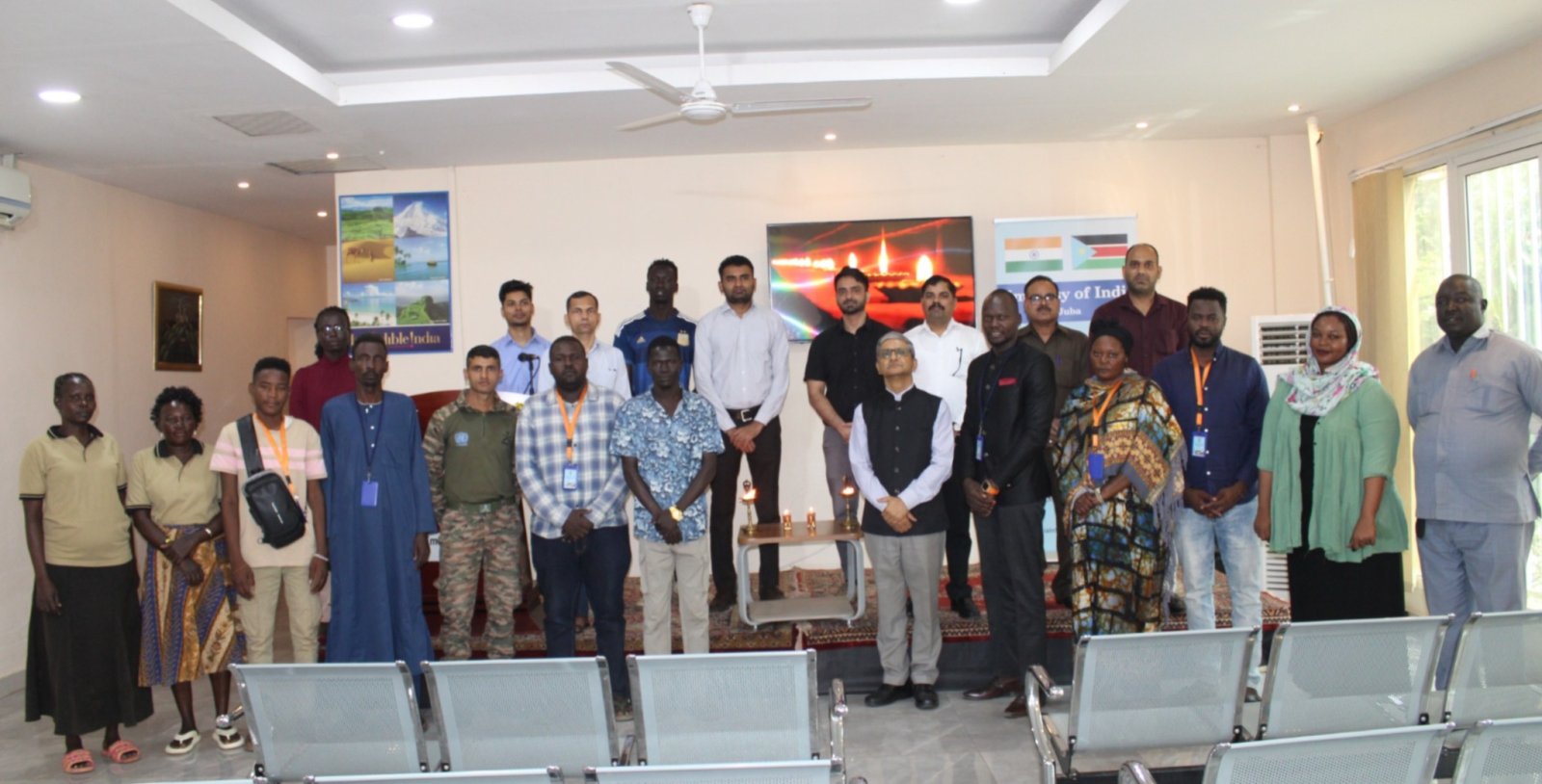 The Embassy of India in Juba proudly celebrated the inscription of Deepavali on UNESCO\'s Representative List of Intangible Cultural Heritage of Humanity, on 10.12.2025