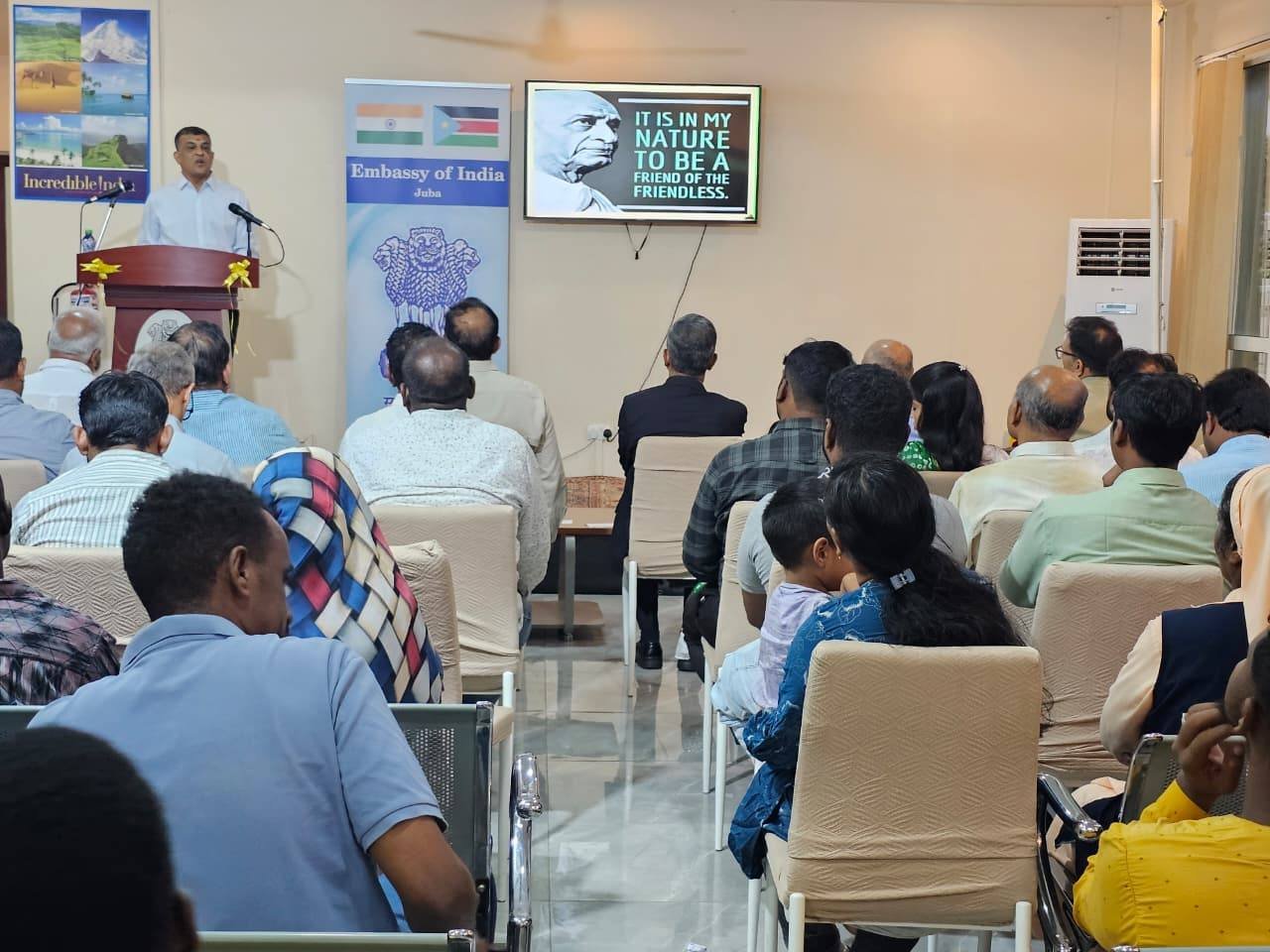 The Embassy of India in Juba was honored to host a wonderful event on October 31st to commemorate Rashtriya Ekta Diwas, marking the 150th birth anniversary of Sardar Vallabhbhai Patel, the Iron Man of India!
