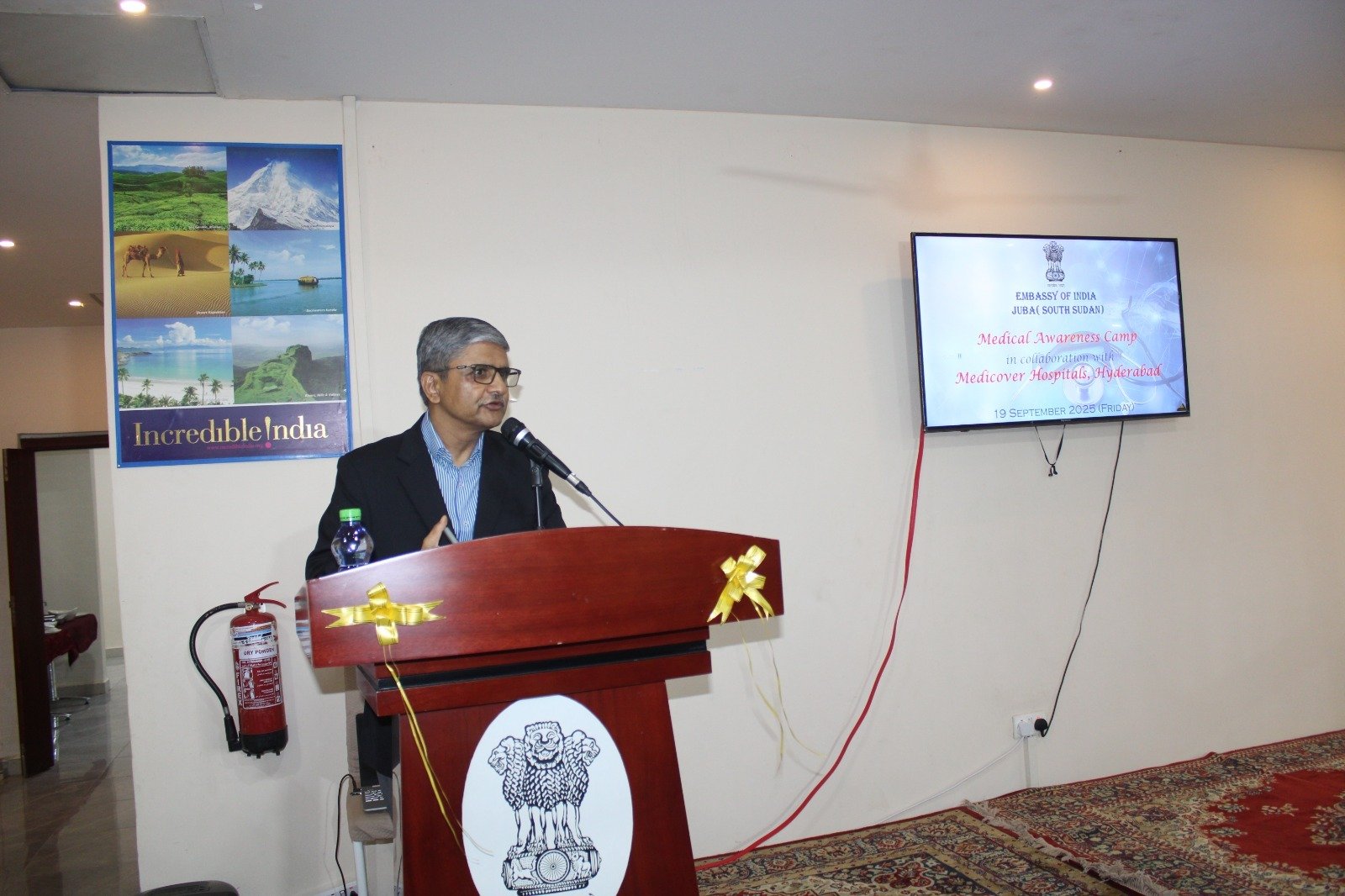 The Embassy of India, Juba organized a medical awareness seminar in collaboration with a team from Medicover Hospitals, Hyderabad, during the #SevaPakhwada (September 15 – October 02).
