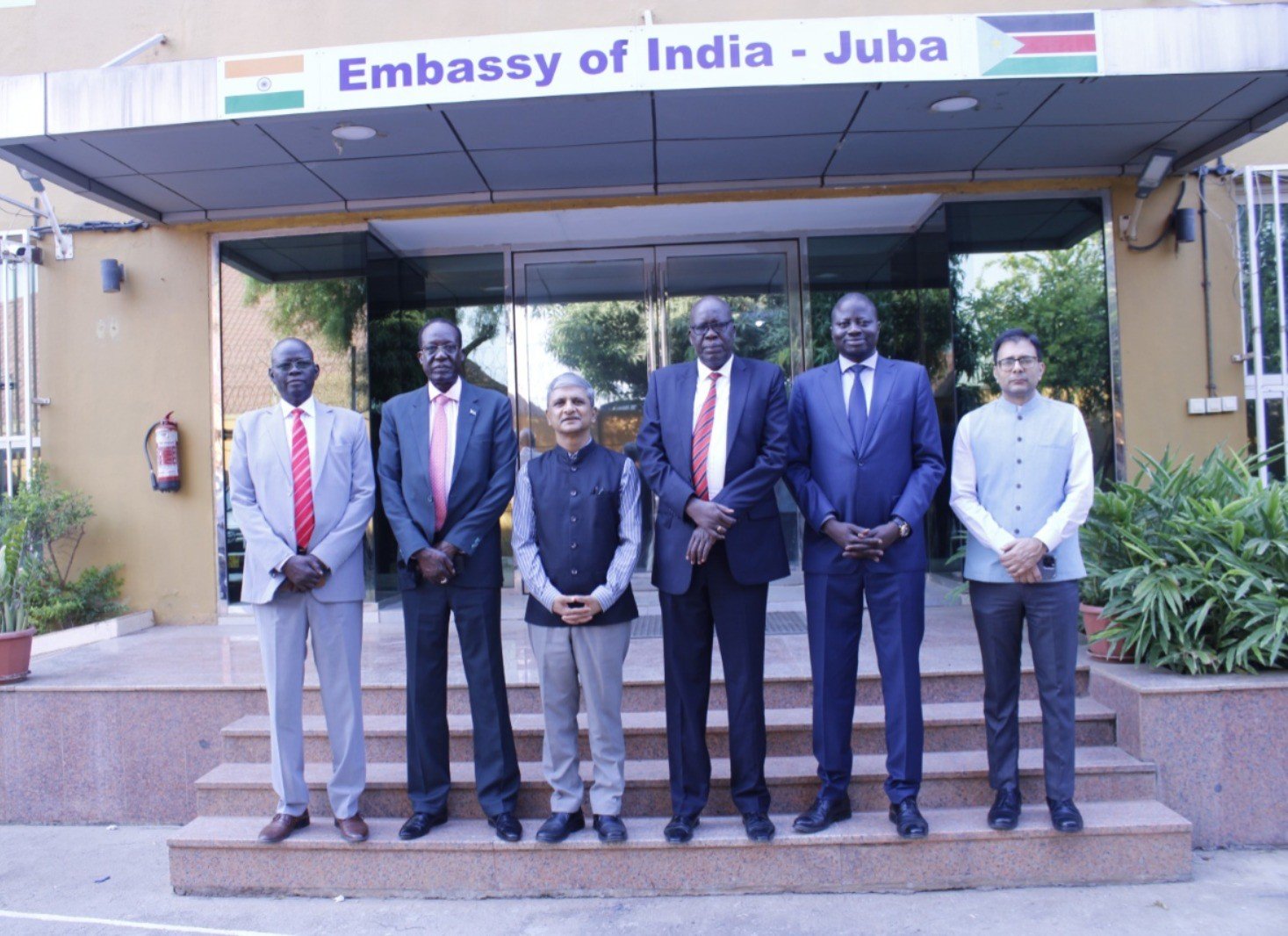 Ambassador was delighted to receive Hon Kuyok Abol Kuyok, Minister of General Education and Instruction; Hon James Hoth Mai, Minister of Labour; and Hon Modut Biar, Minister of Higher Education, Science & Technology, on 01.12.2025