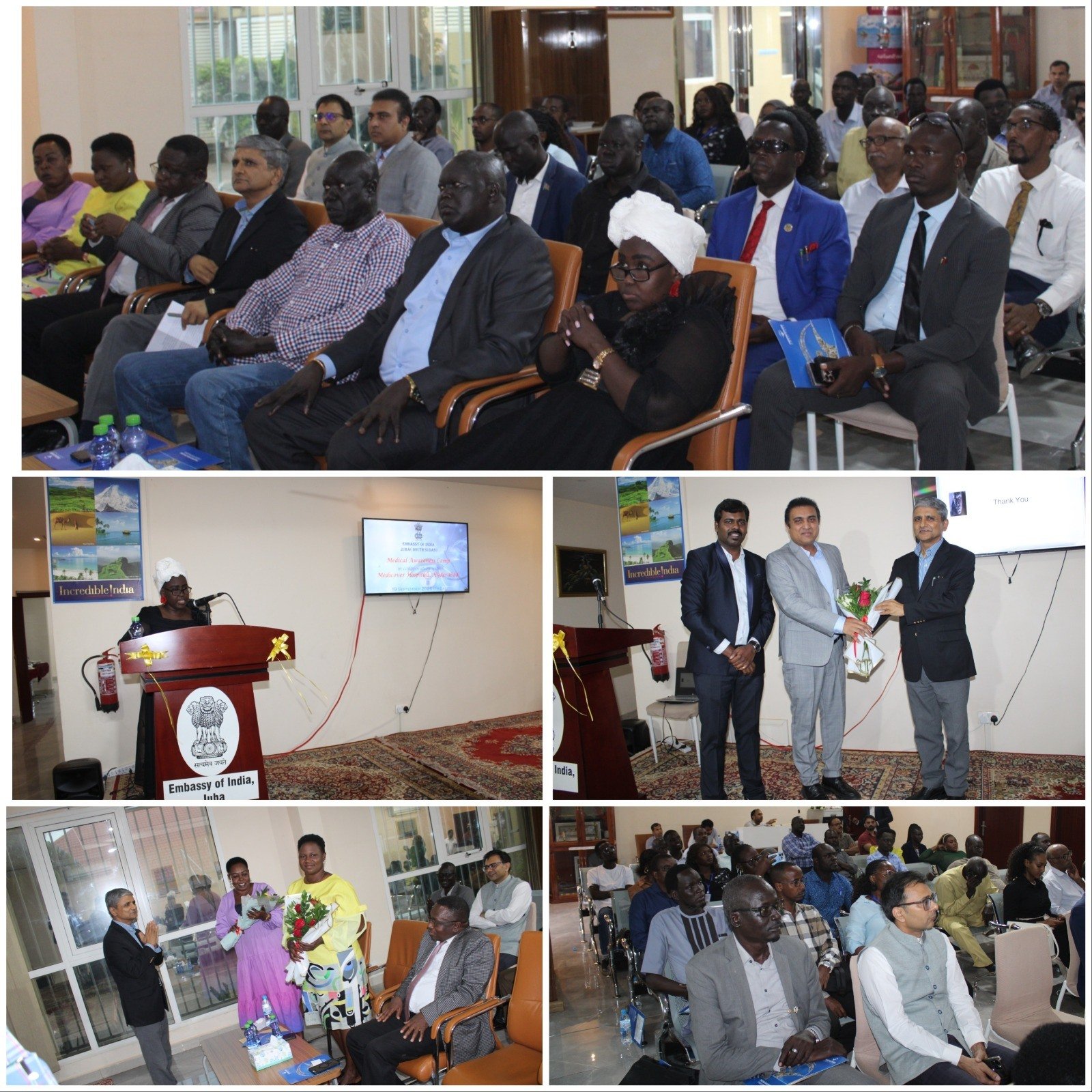 The Embassy of India, Juba organized a medical awareness seminar in collaboration with a team from Medicover Hospitals, Hyderabad, during the #SevaPakhwada (September 15 – October 02).