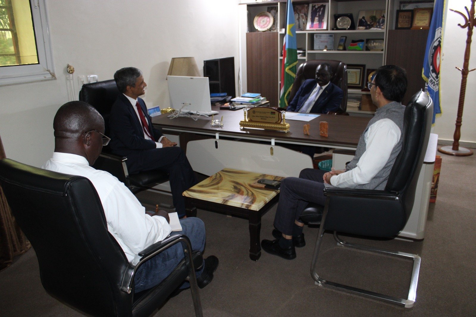 The Ambassador paid a courtesy call on Hon Atong Kuol Manyang, Minister of Trade and Industry, Republic of South Sudan.