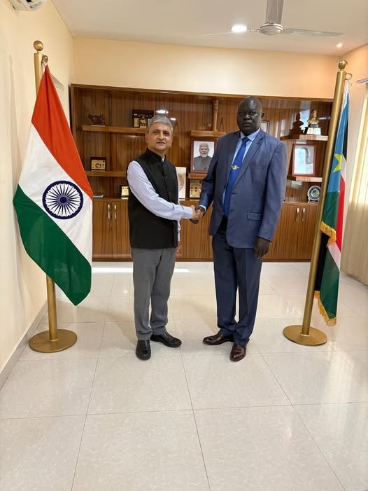 Ambassador of India, Juba, had a productive meeting with Hon. Malok Majak Malok, Undersecretary, Ministry of Culture, Museums and National Heritage