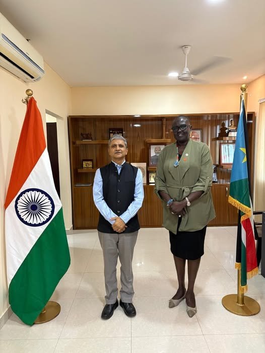 Ambassador met with Hon. Amb. Jehan Mechak Deng, Honourable Minister of Health for Jonglei State, South Sudan, on 12.12.2025