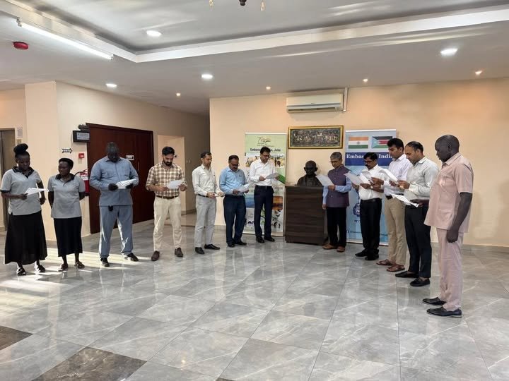 Ambassador and all officials of the Embassy of India in Juba took the Swachhata Pledge, on 22.09.2025.