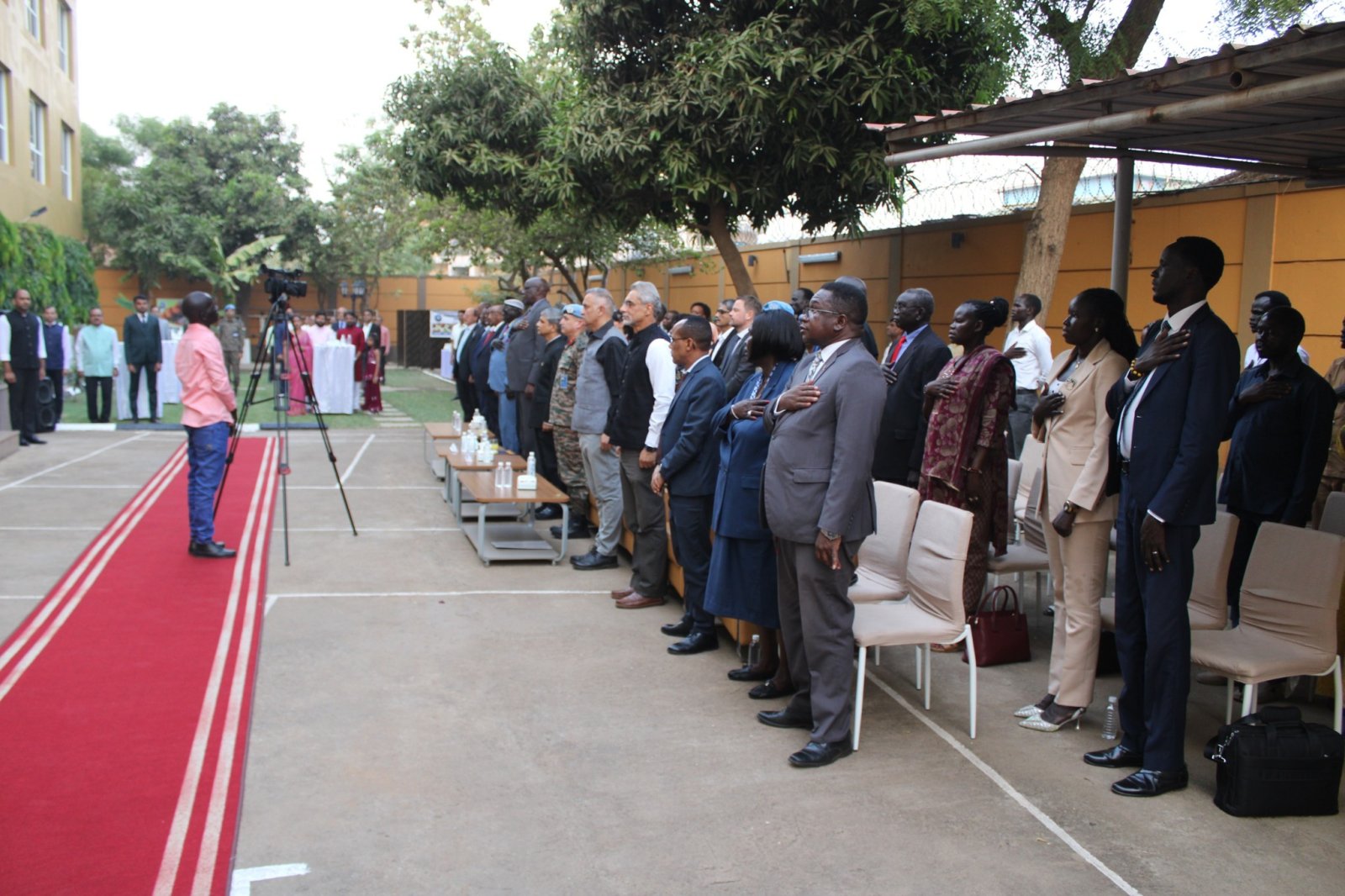 The Embassy of India, Juba, hosted a Reception in the evening to celebrate the 77th Republic Day of India