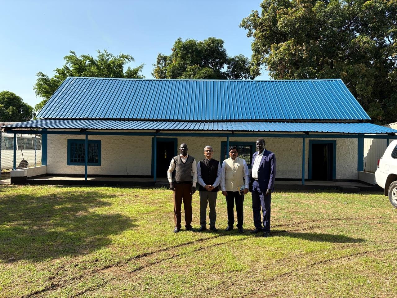 Ambassador inspected the South Sudan Learning Center being renovated with the help of India (08.05.2025)