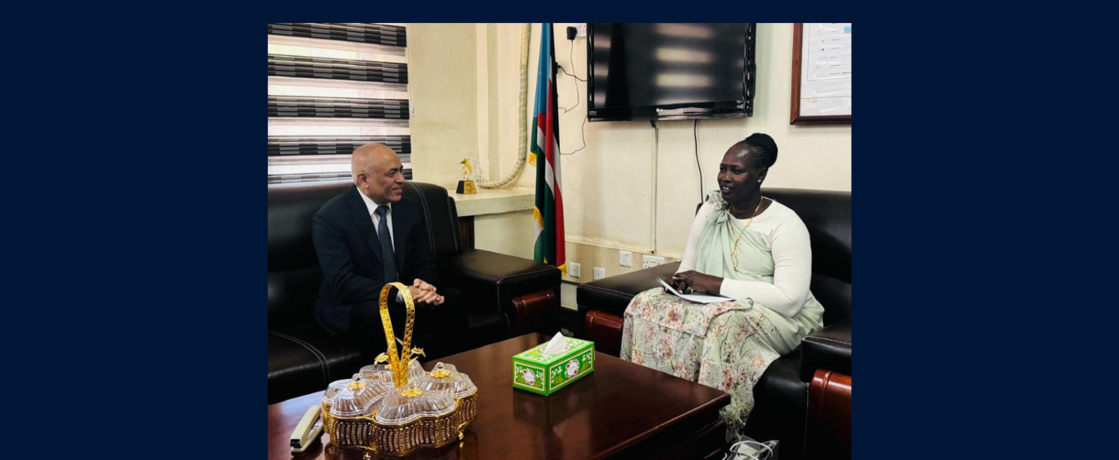 Ambassador Deepak Miglani met with Hon’ble Sarah Nyanath Elijah, Minister of Culture, Museums and National Heritage of the Republic of South Sudan