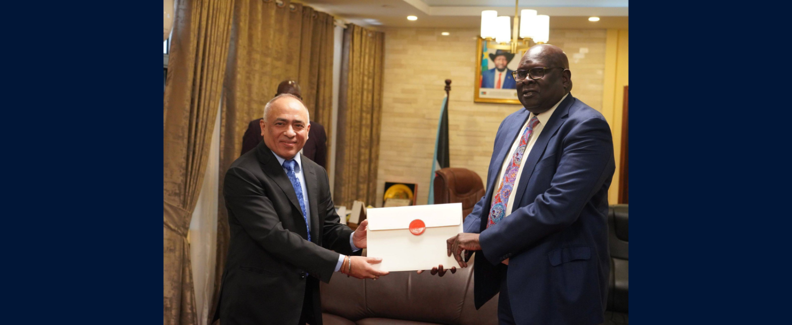 Ambassador Deepak Miglani met with Hon. Ambassador Akuei Bona Malwal, Deputy Minister of Foreign Affairs & International Cooperation of the Republic of South Sudan