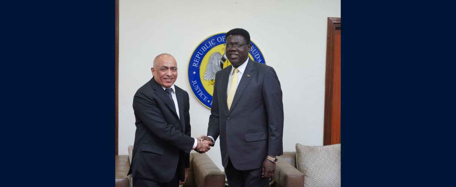 Ambassador Deepak Miglani met with Honourable Ambassador Monday Semaya K. Kumba, Minister of Foreign Affairs and International Cooperation of the Republic of South Sudan