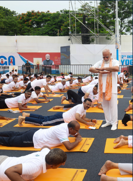 Hon`ble Prime Minister Shri Narendra Modi participated in the 12th International Day of Yoga-2026 celebrations in Kolkata, West Bengal