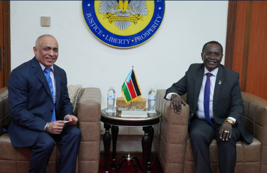 Ambassador Deepak Miglani met with Honourable Ambassador James Pitia Morgan, Minister of Foreign Affairs and International Cooperation of the Republic of South Sudan