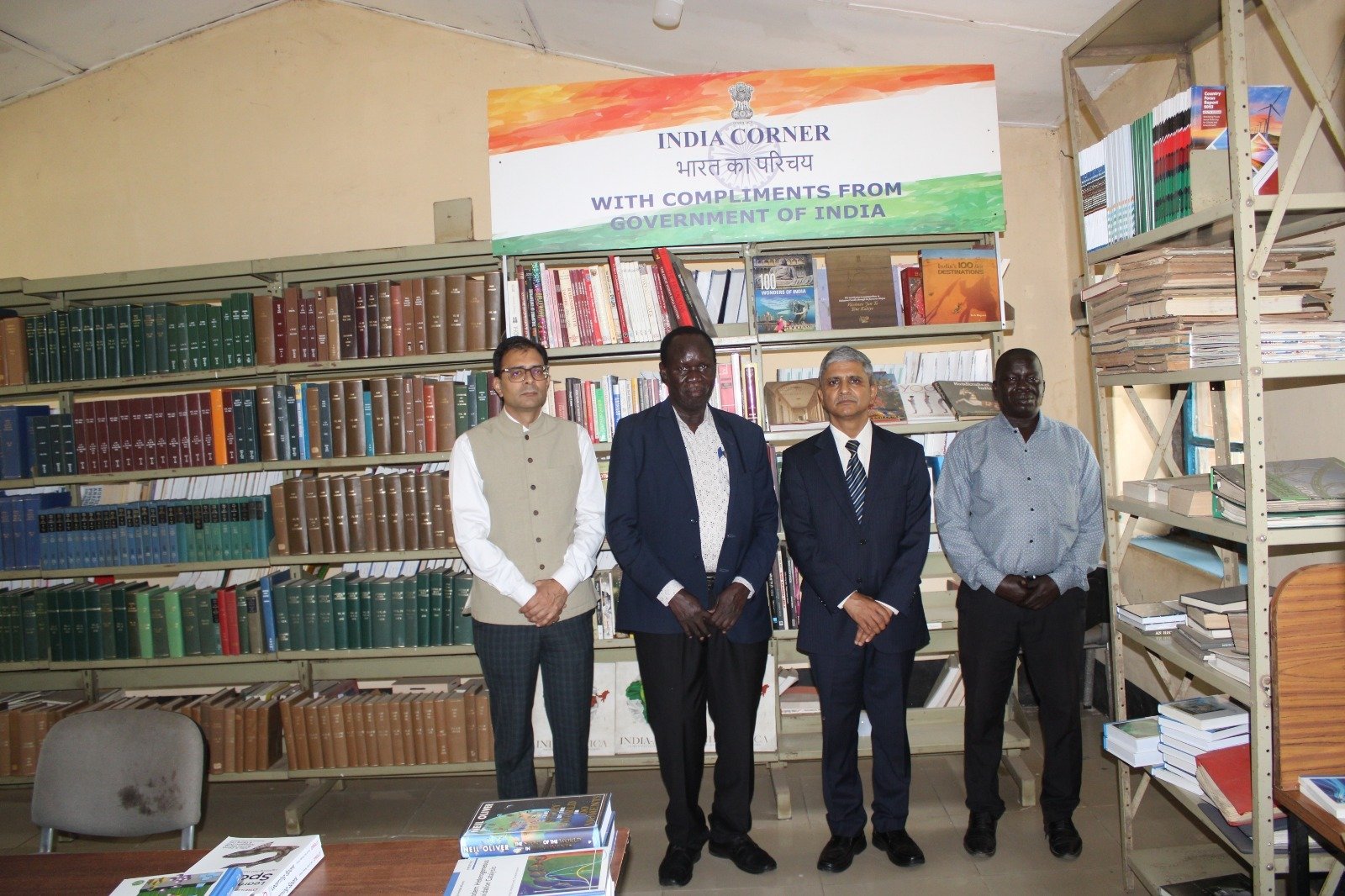 The Ambassador met with the Vice-Chancellor of Juba University, Prof Robert Mayom Deng, wherein issues of mutual cooperation, educational exchanges, including capacity building and upgrading of the India Corner were discussed, on 05.09.2025.