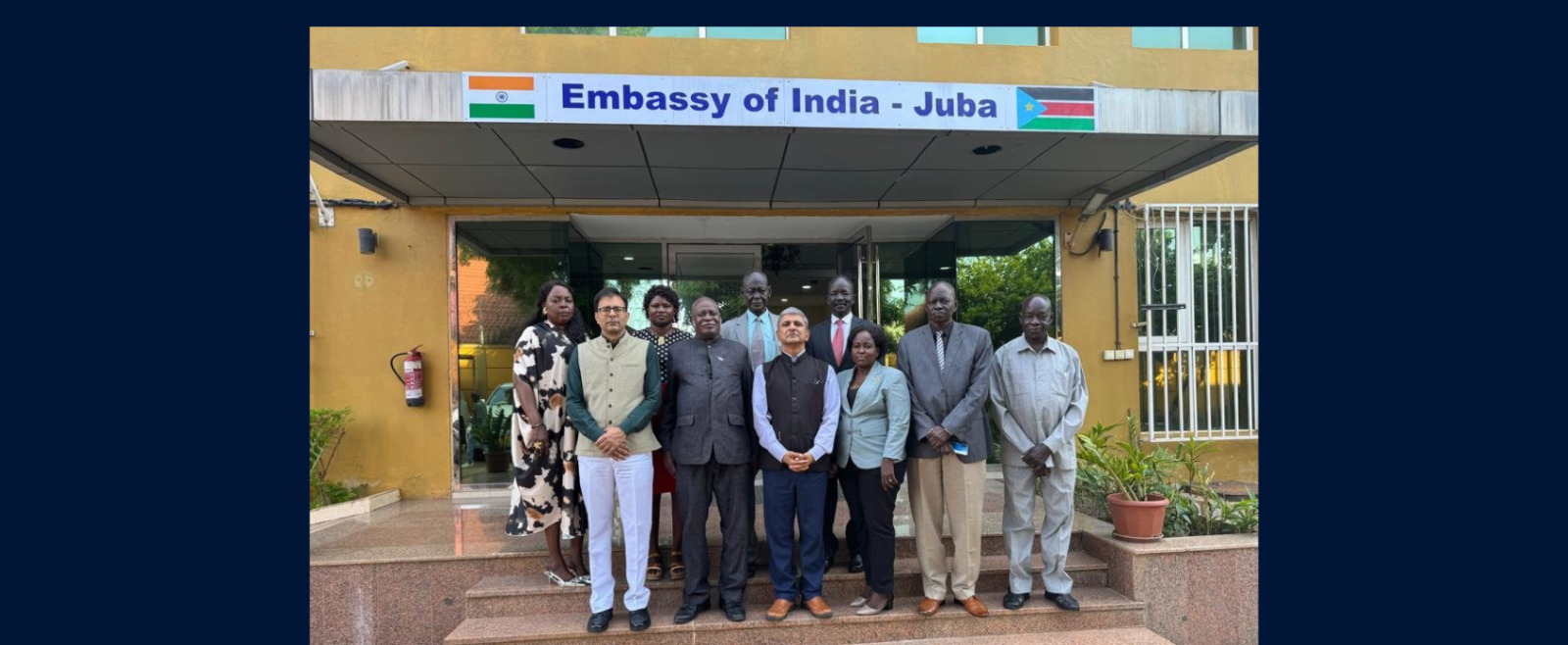 South Sudan Parliament (TNLA)'s 8-member delegation visiting India to attend Cyber Security training in Indian Parliament